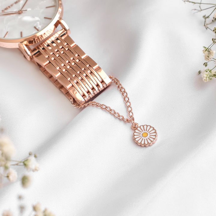 Blooming Rosegold Watch Charm