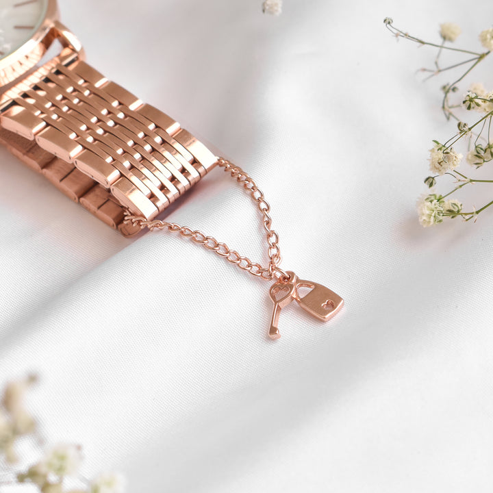 Love Lock Rosegold Watch Charm