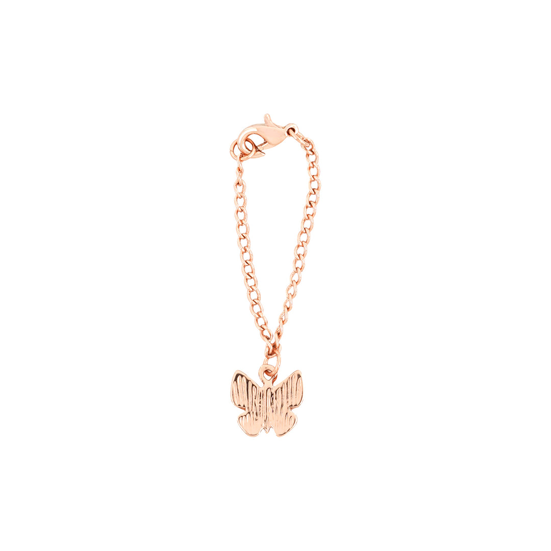 Butterfly Rhinestone Rosegold Watch Charm