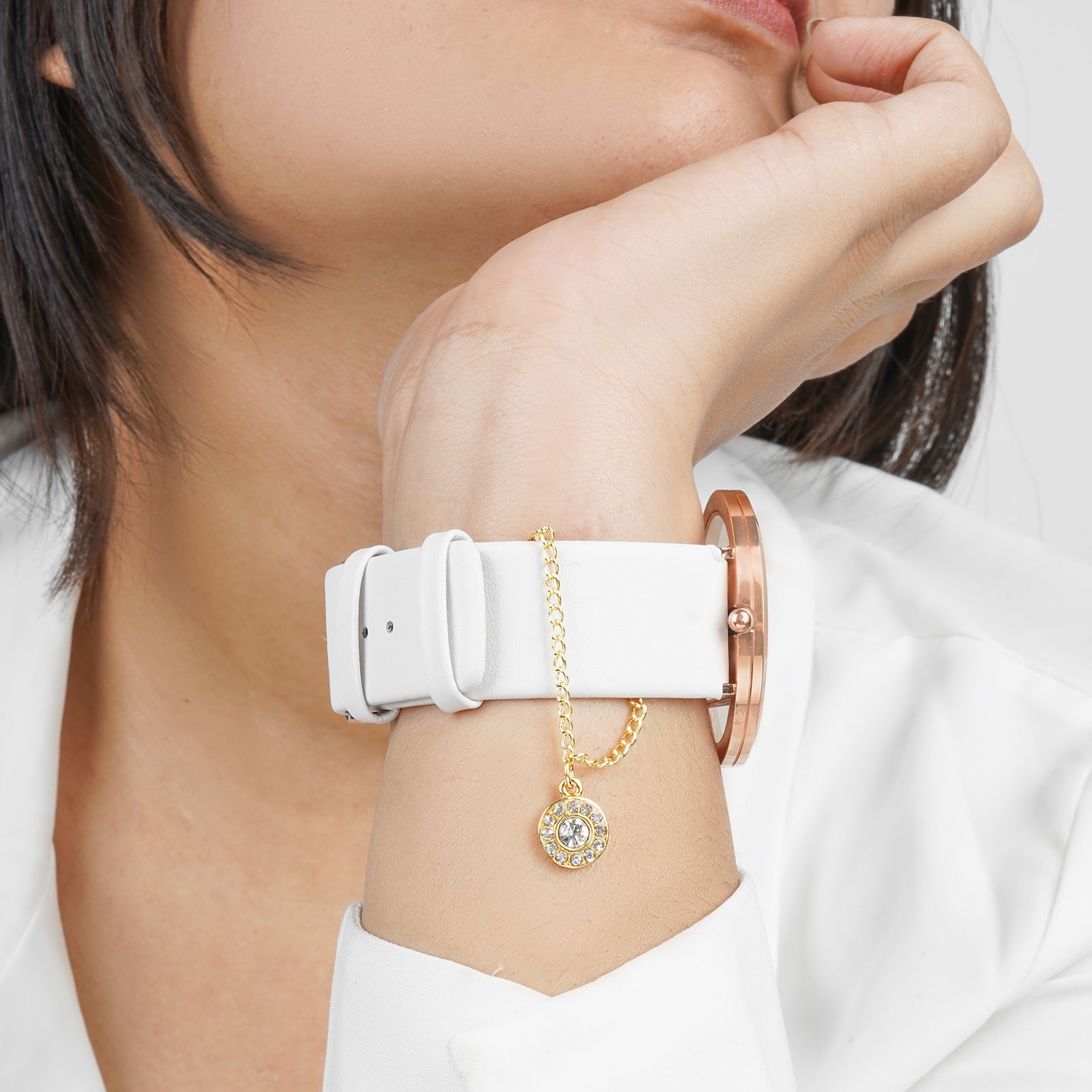 Embrace Personalised Gold Watch Charm | Artistic Pendant | CaratLane