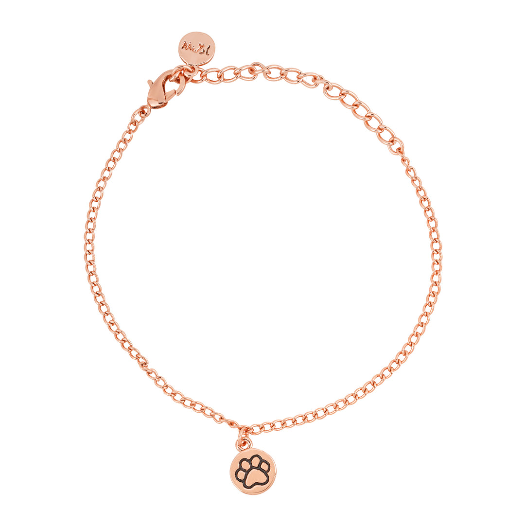 Pawsome Rose Gold Bracelet Charm