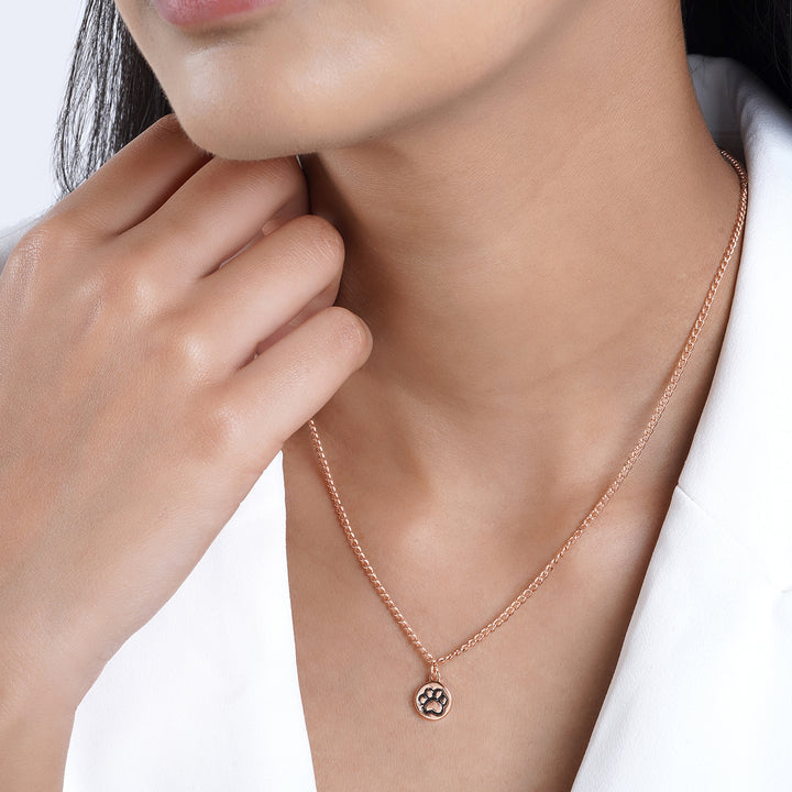 Pawsome Rosegold Necklace Charm