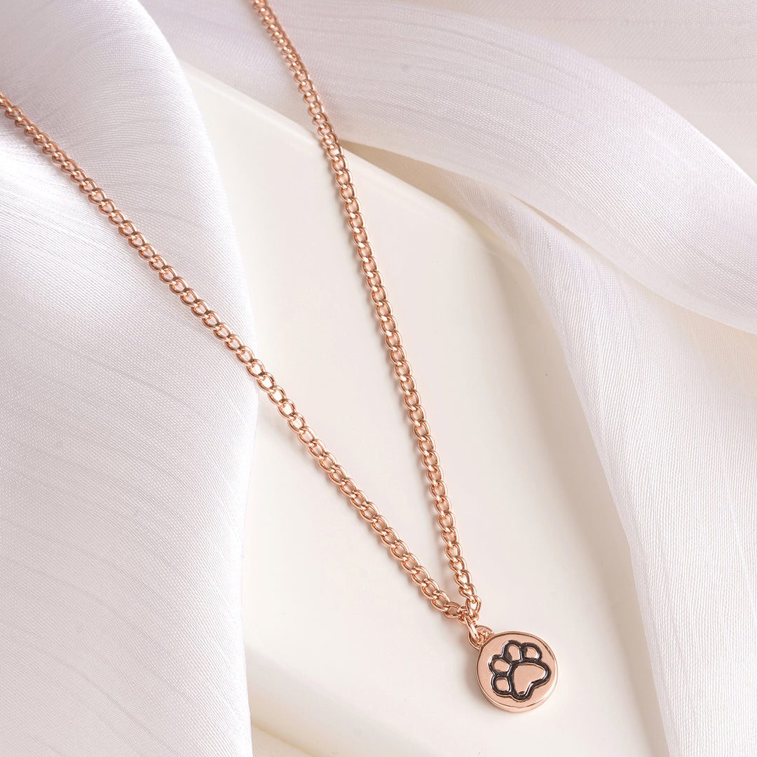 Pawsome Rosegold Necklace Charm