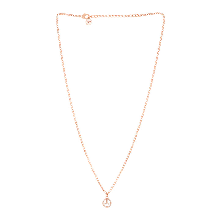 Peace Out Rosegold Necklace Charm
