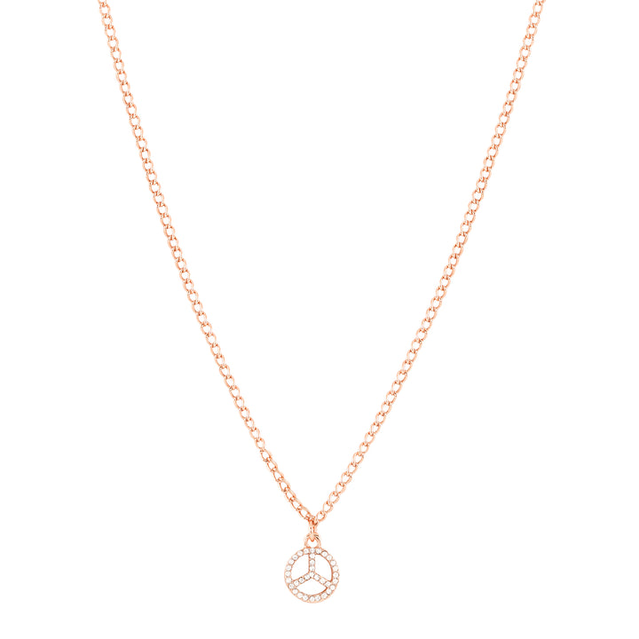 Peace Out Rosegold Necklace Charm