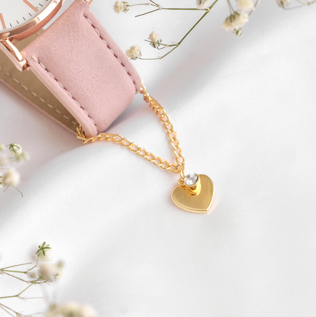 Heart of Gold Watch Charm