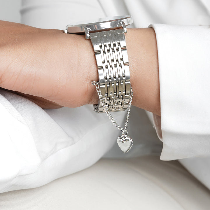 Heart Of Silver Watch Charm
