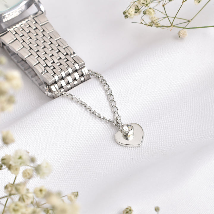Heart Of Silver Watch Charm