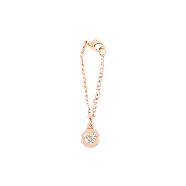 Dainty Heart Rhinestone Rosegold Watch Charm
