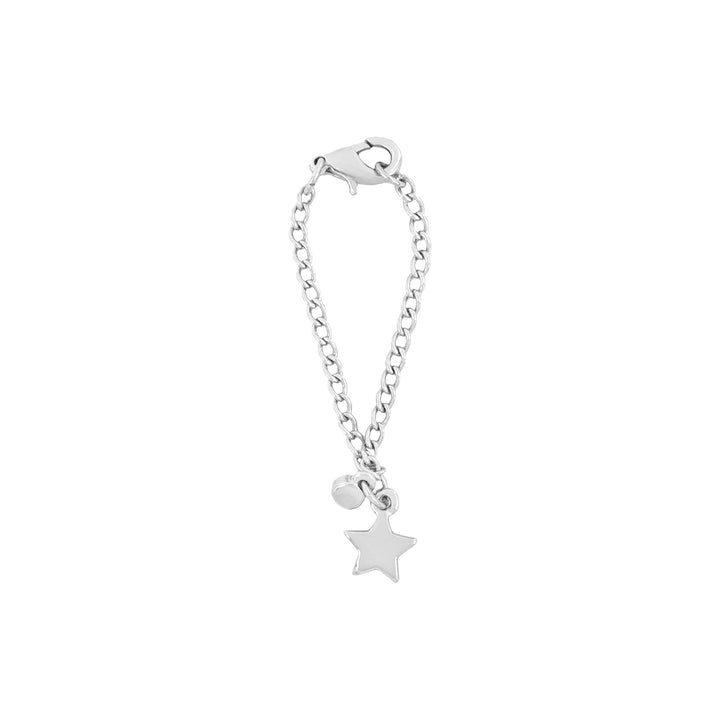 Starry Rhinestone Silver Watch Charm