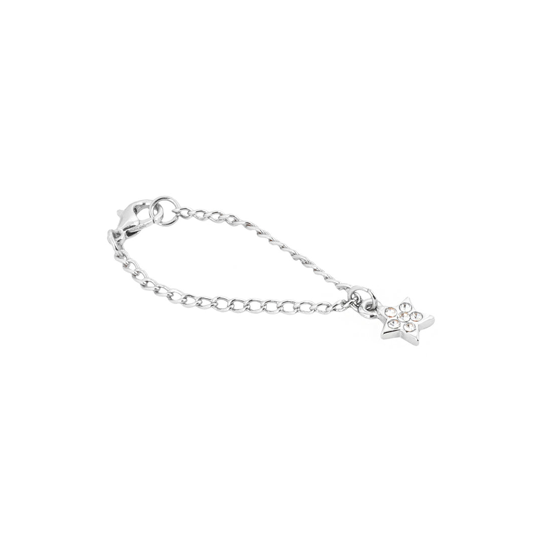 Astral Rhinestone Silver Watch Charm