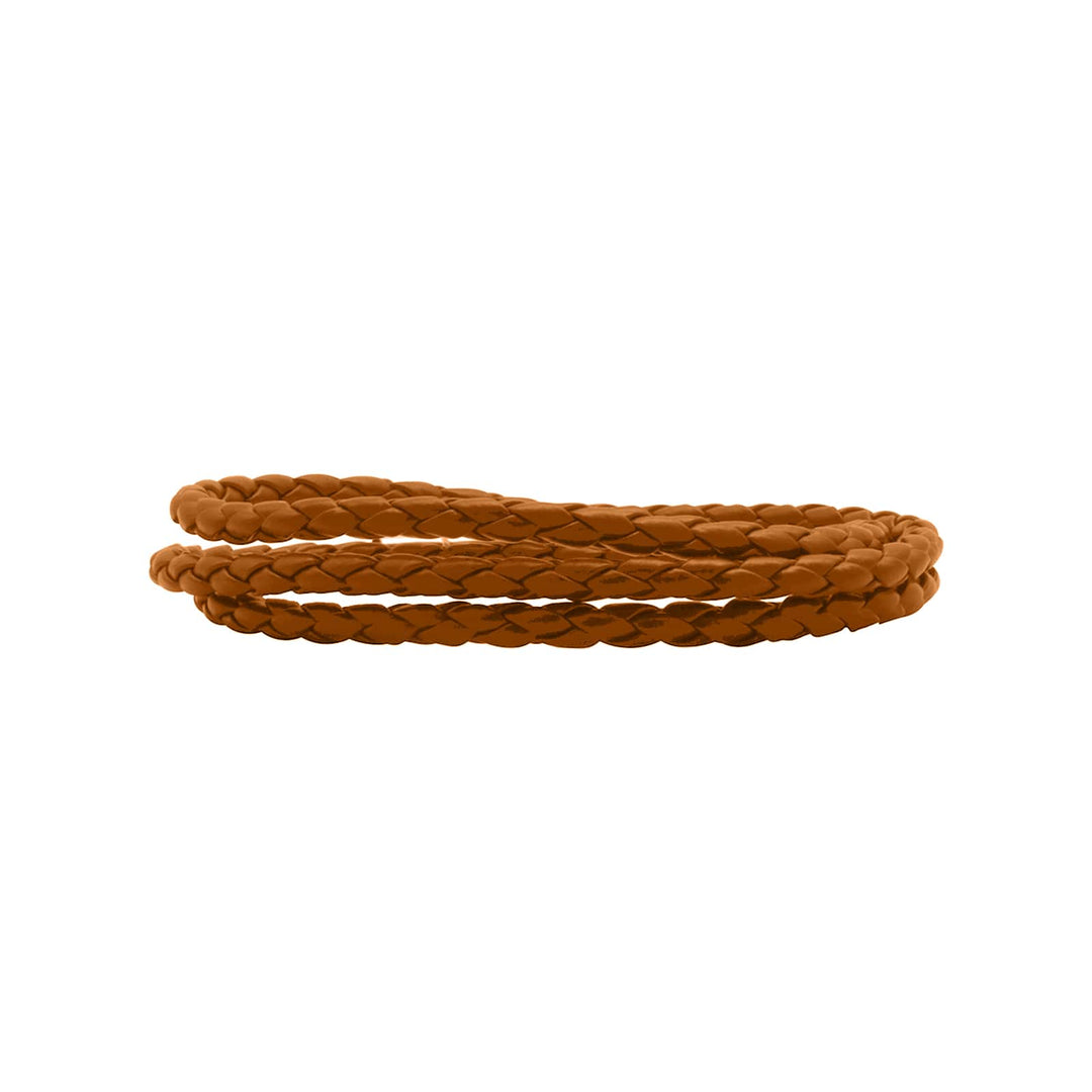Aaron Braided Wrap Around Tan Men's Bracelet