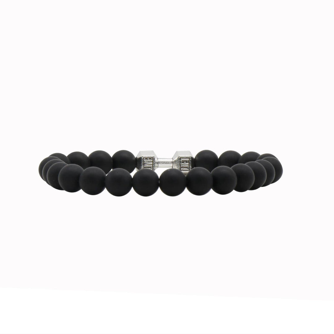 Lift Life Beaded Black Men's Bracelet