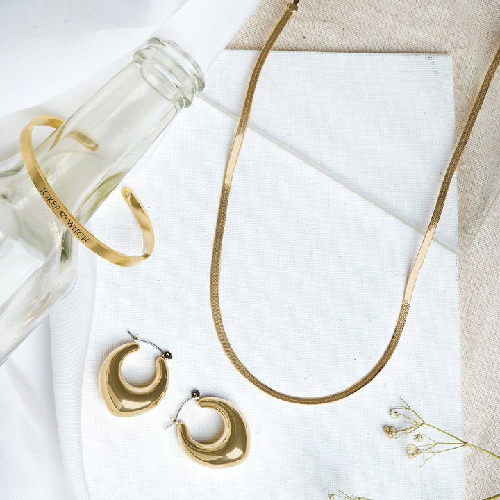 Golden Streaks Jewelry Set