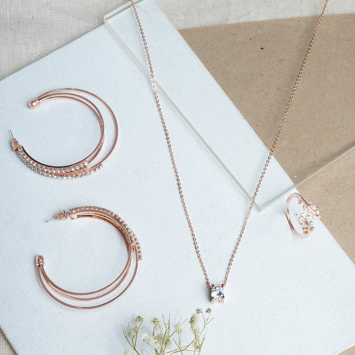 Mary Pink Jewelry Set