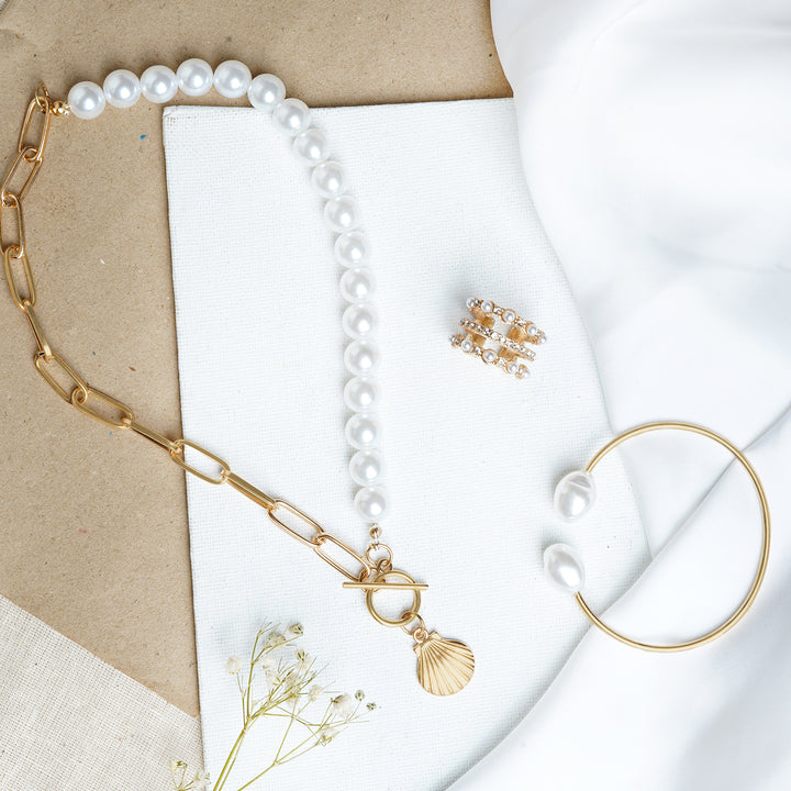 Oyster Sand Jewelry Set