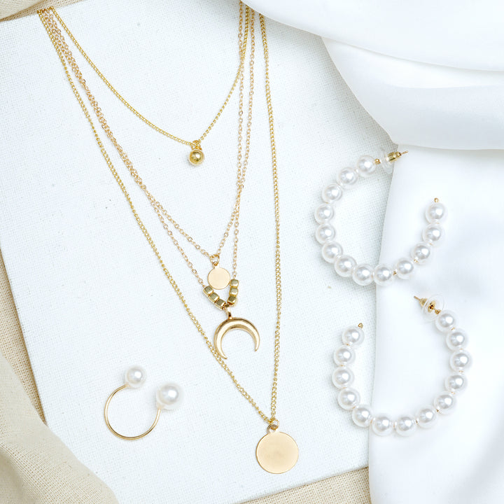 Pearly White Jewelry Set