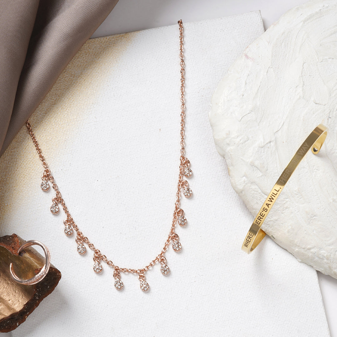 Passionate Rose Gold Jewelry Set