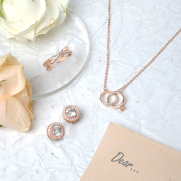Love Beyond Rose Gold Jewelry Set
