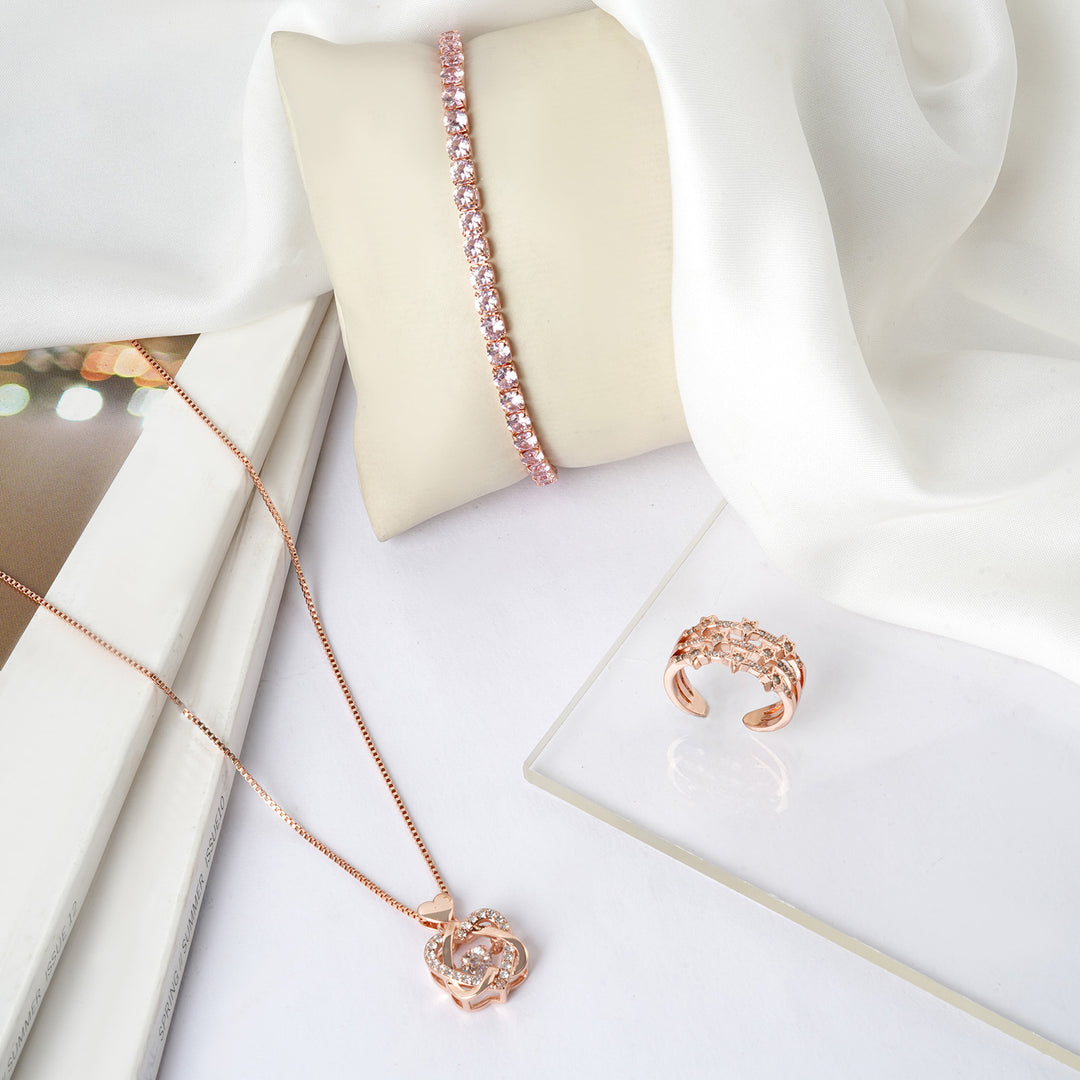 Romantic Rose Jewelry Set