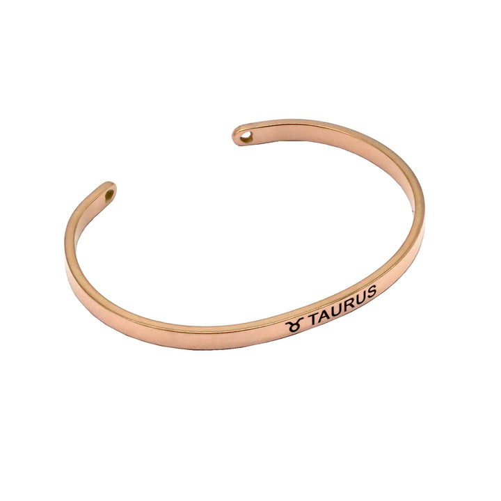 Taurus Rosegold Zodiac Band