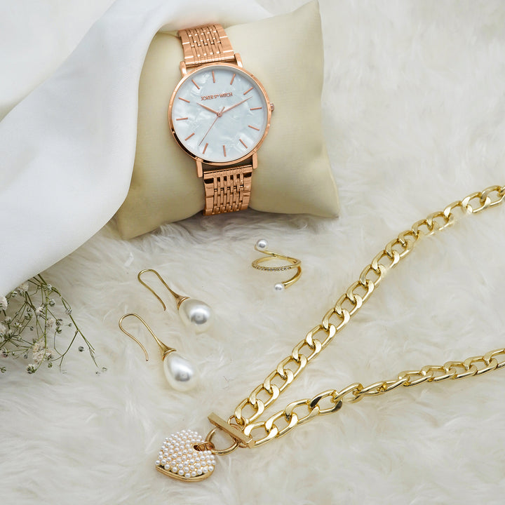 Rose Gold Butterfly Love Stack