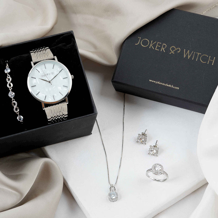 Penelope Black & Silver Love Stack