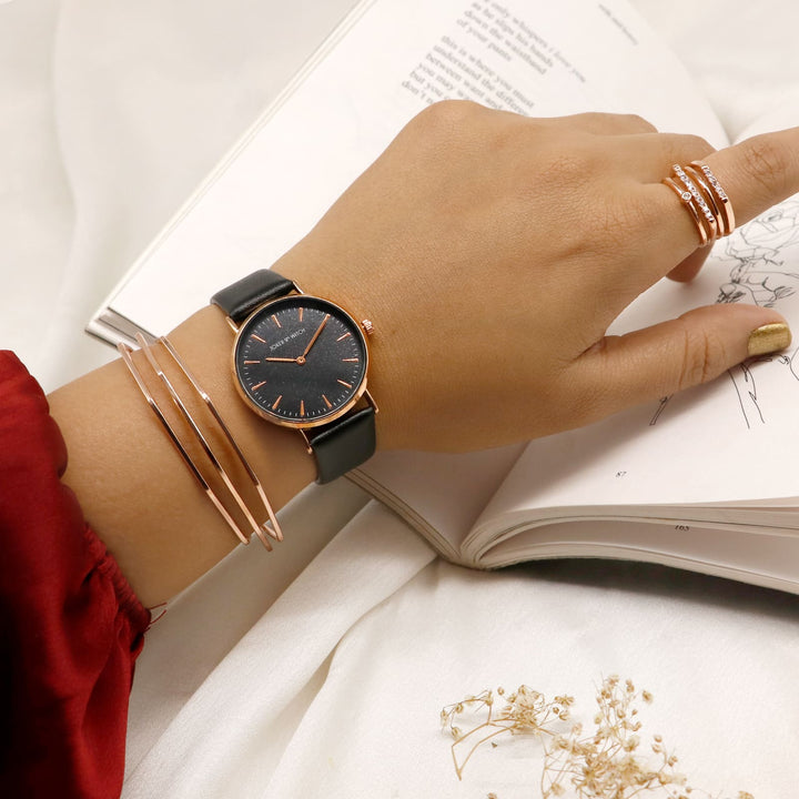 Midnight Rosegold & Black Love Triangle - Joker & Witch