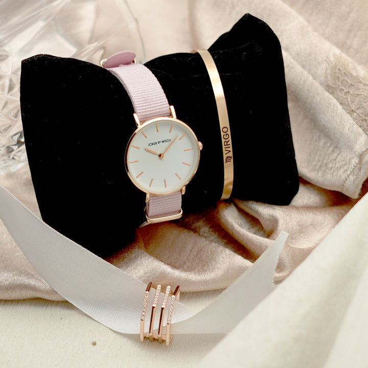 Sleek Blush Virgo Love Triangle