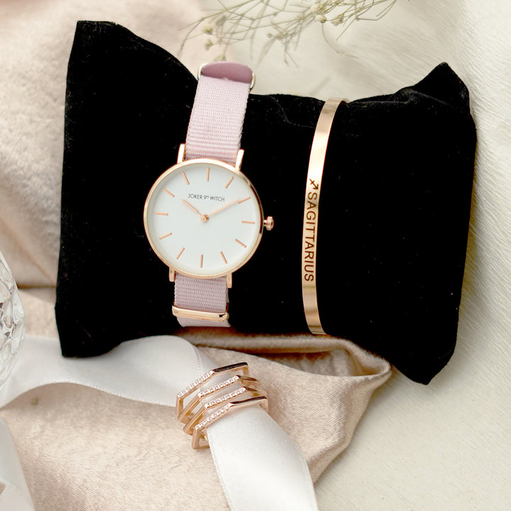 of Sleek Blush Sagittarius Love Triangle