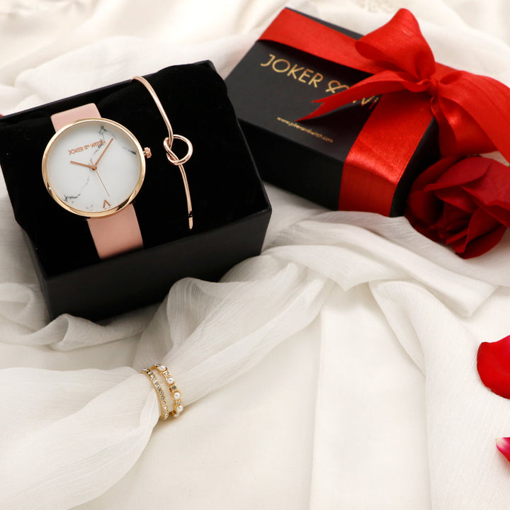 Stardust Rose Gold & Pink Love Triangle - Joker & Witch