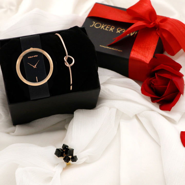 Forever After Rosegold & Black Love Triangle