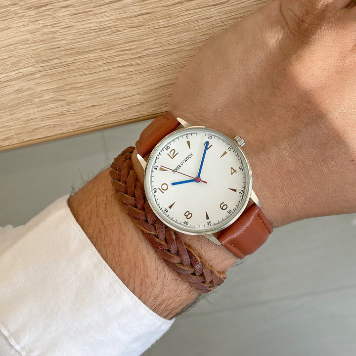 Flynn Brown Men's Watch Bracelet Stack