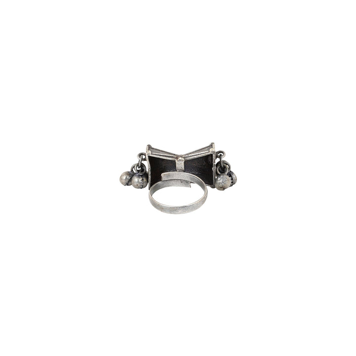 Teejh Ghavni Silver Oxidised Ring