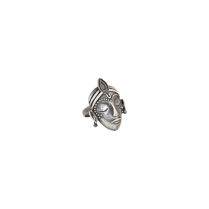 Teejh Sauhrida Silver Oxidised Ring