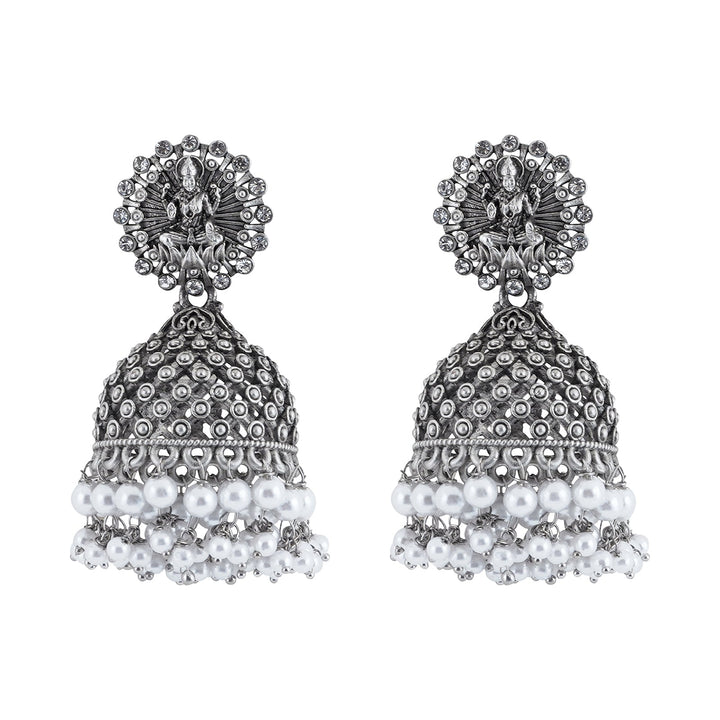 Teejh Nandika Silver Oxidised Earrings
