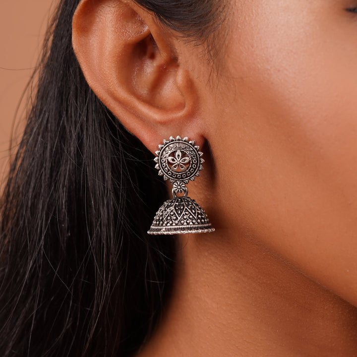 Teejh Pekham Silver Oxidised Earrings