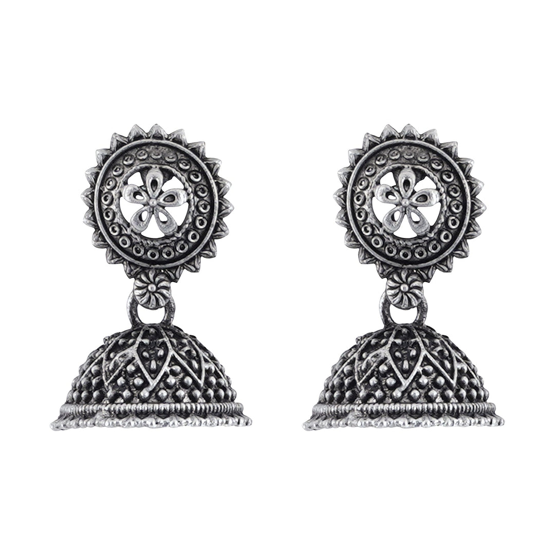 Teejh Pekham Silver Oxidised Earrings