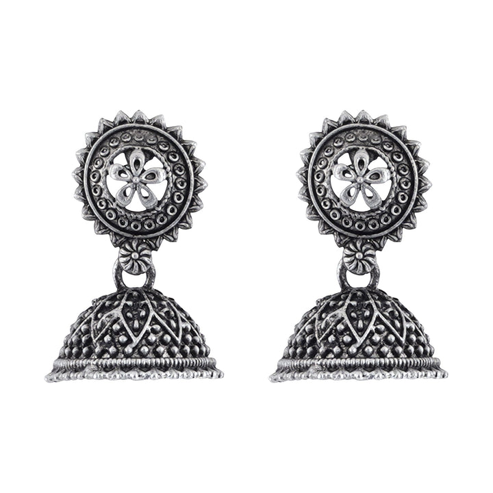Teejh Pekham Silver Oxidised Earrings