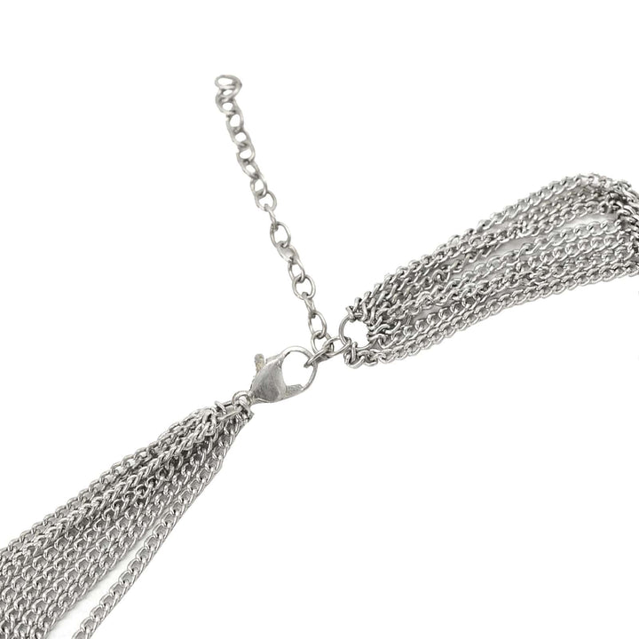 Palak Silver Oxidized Mirror Necklace - Joker & Witch