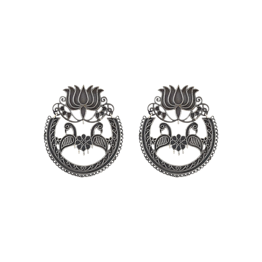 Teejh Rasha Silver Oxidised Earring