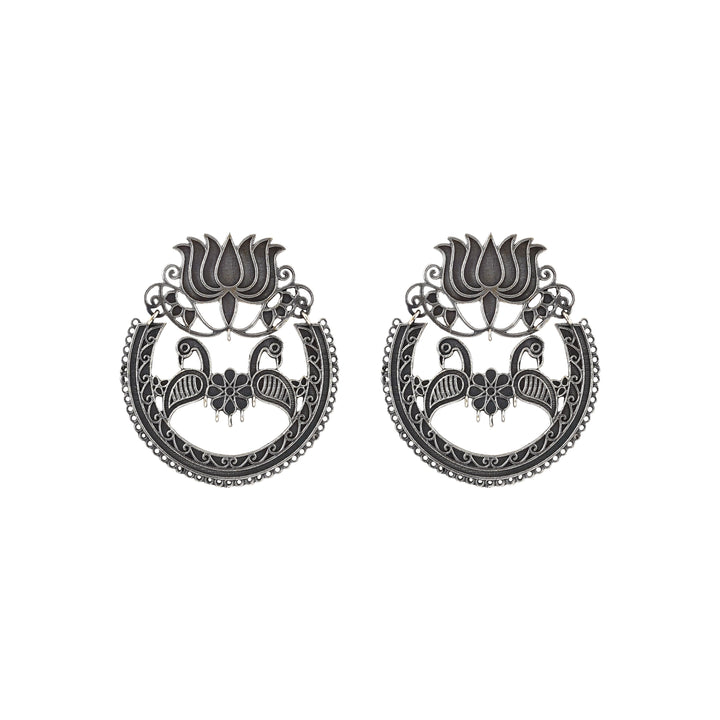 Teejh Rasha Silver Oxidised Earring