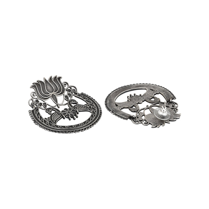 Teejh Rasha Silver Oxidised Earring