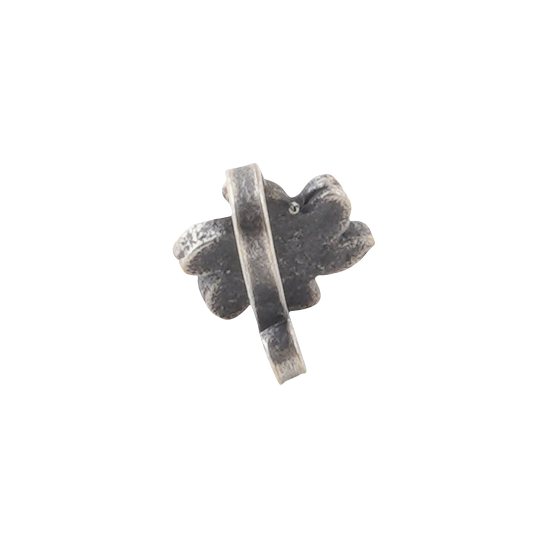 Teejh Vrita Silver Oxidised Nosepin