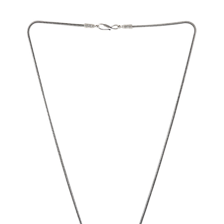 Teejh Aadri Silver Oxidised Necklace