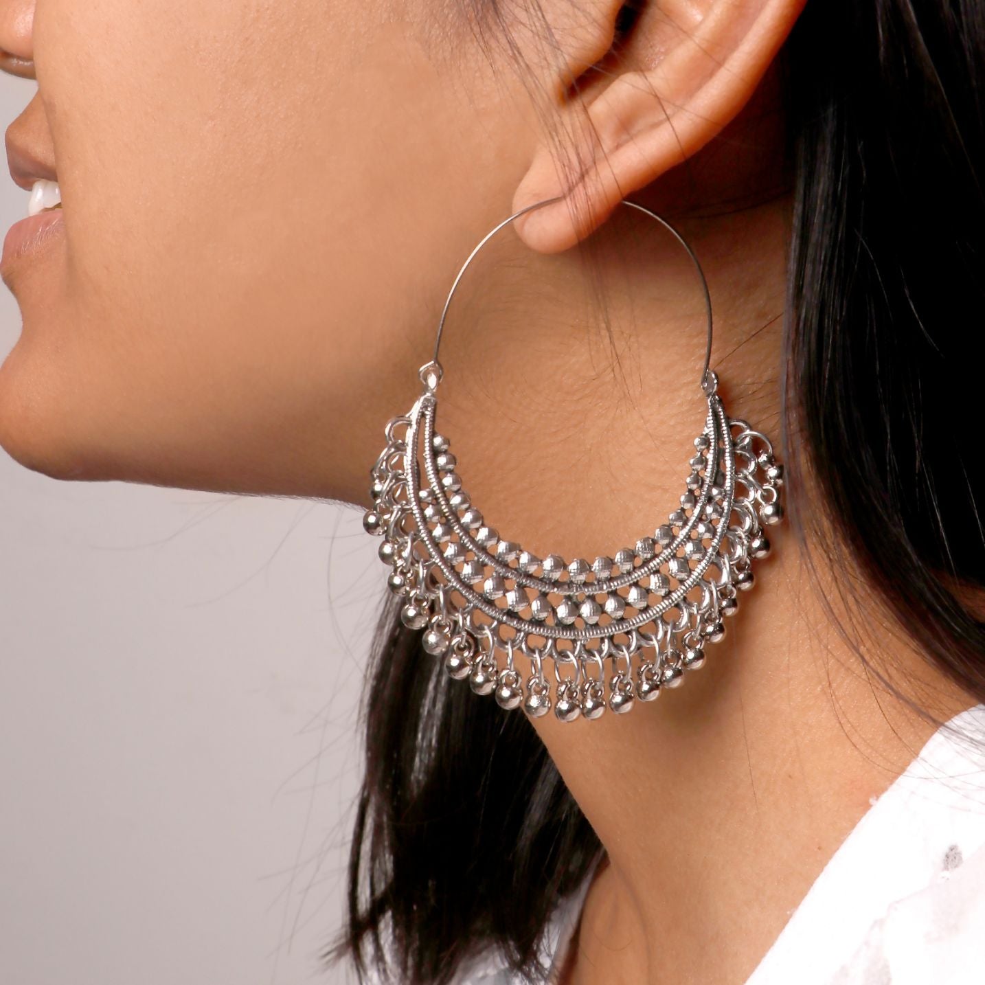 Buy German Silver Dual Tone Earrings/oxidized Earrings/indian Earrings  Online in India - Etsy