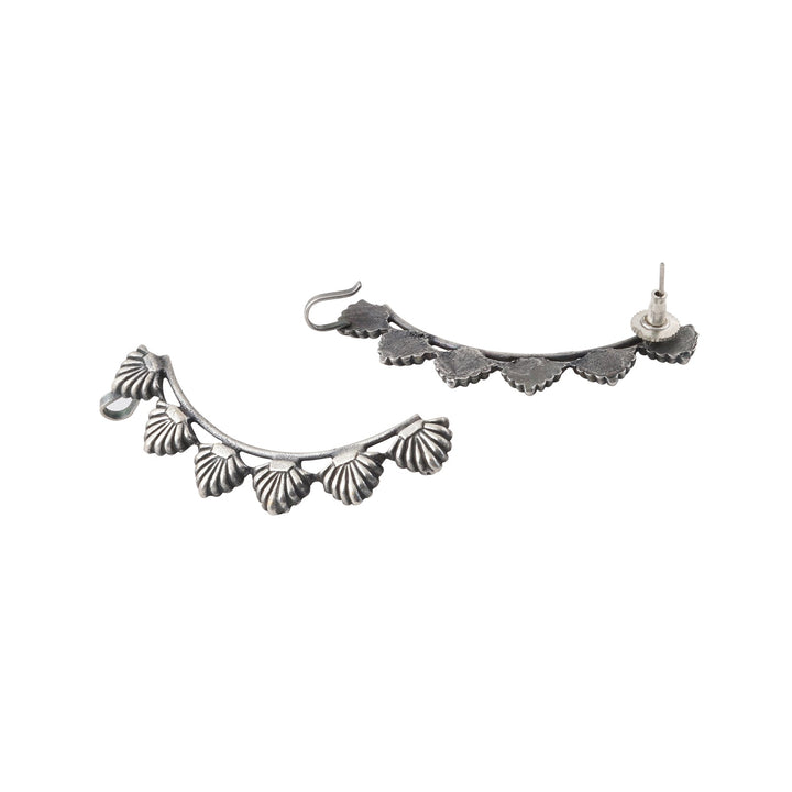 Teejh Prisha Silver Oxidised Earcuff