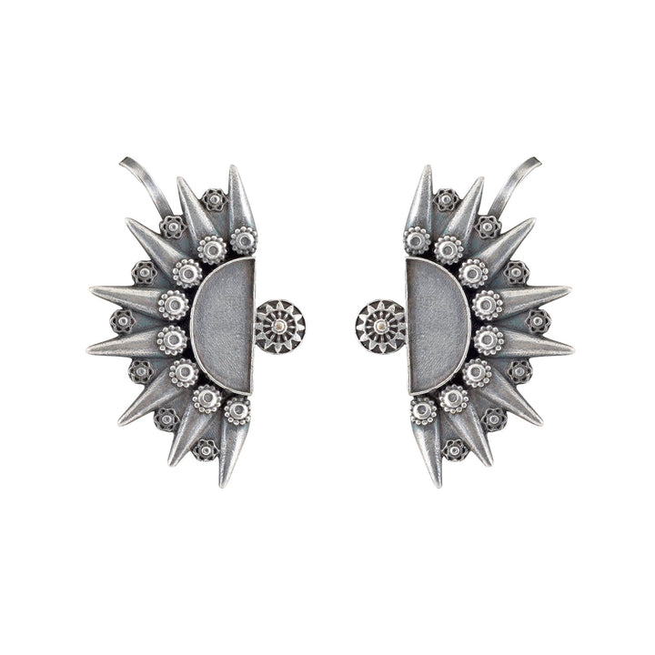 Teejh Aanika Silver Oxidised Earcuff