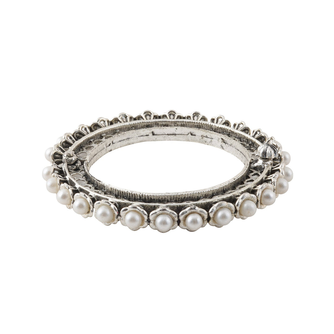 Teejh Aanika Silver Oxidised Bracelet