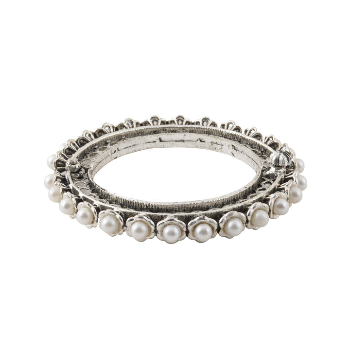 Teejh Aanika Silver Oxidised Bracelet